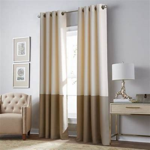 Kendall Other - Kendall Color Block Grommet Curtain Panel